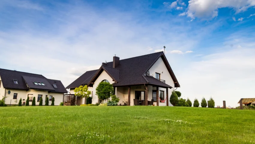 urban country yard in villa