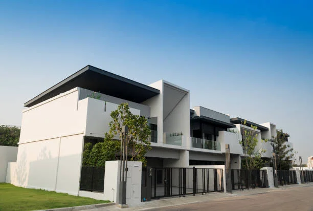 Premium villa construction showcasing luxury design, quality materials, and customized building standards.