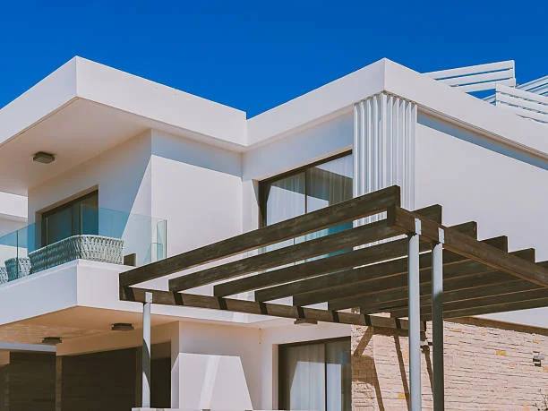 Modern villa floor layout showcasing balanced structural design, open living spaces, and functional room planning for better usability and stability.