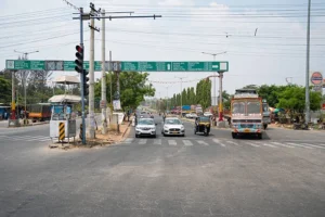 Residential area off Sarjapur Road showing road connectivity and daily commute convenience in Bangalore.